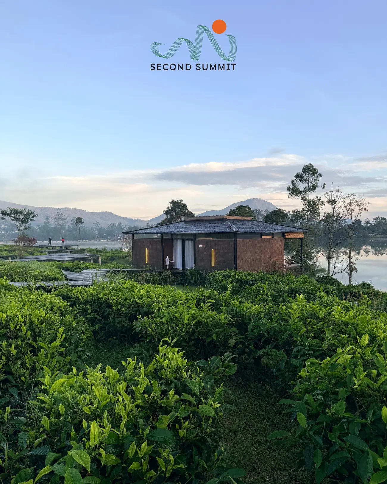 Guest cabin set among the tea fields