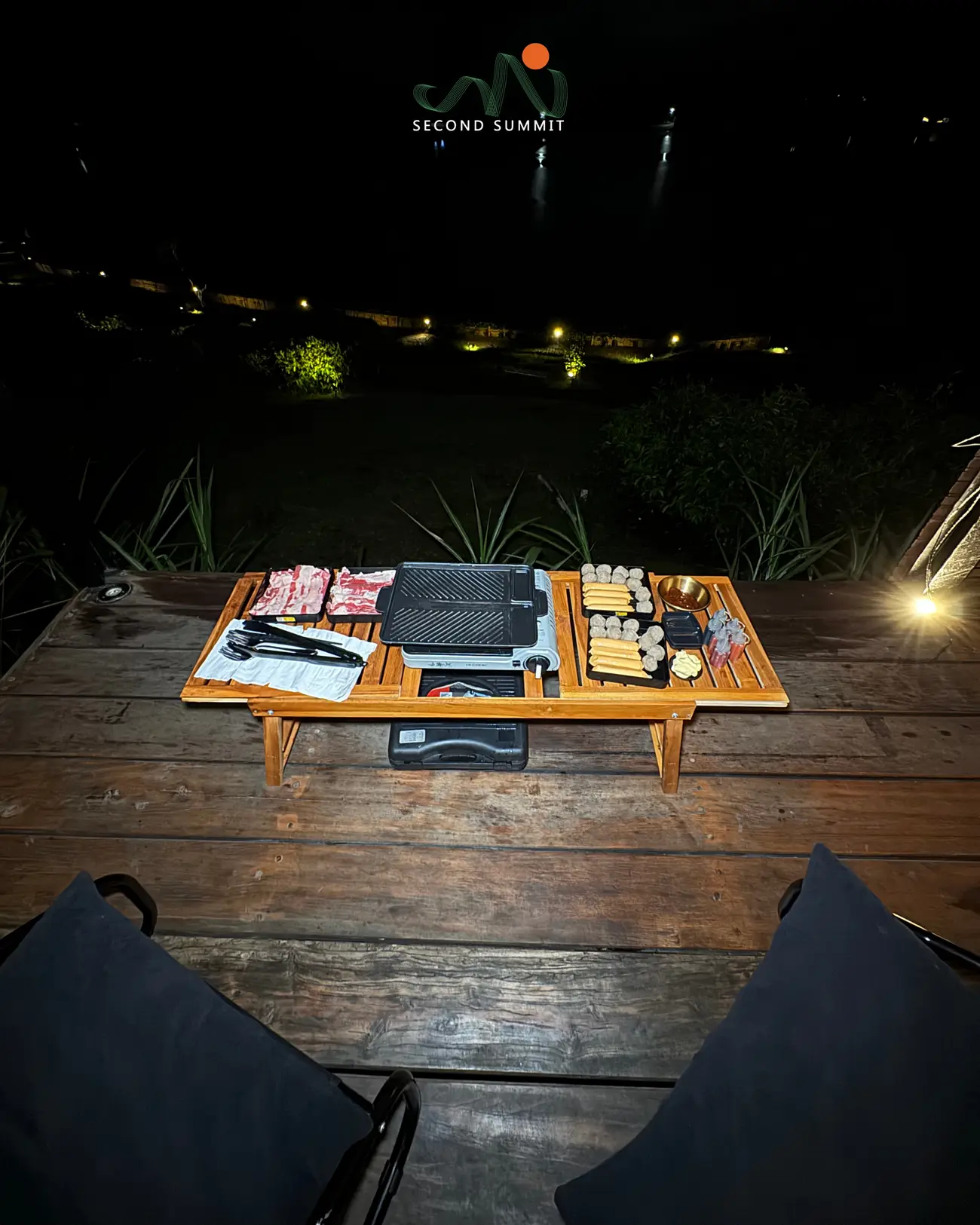 Private villa covered deck
